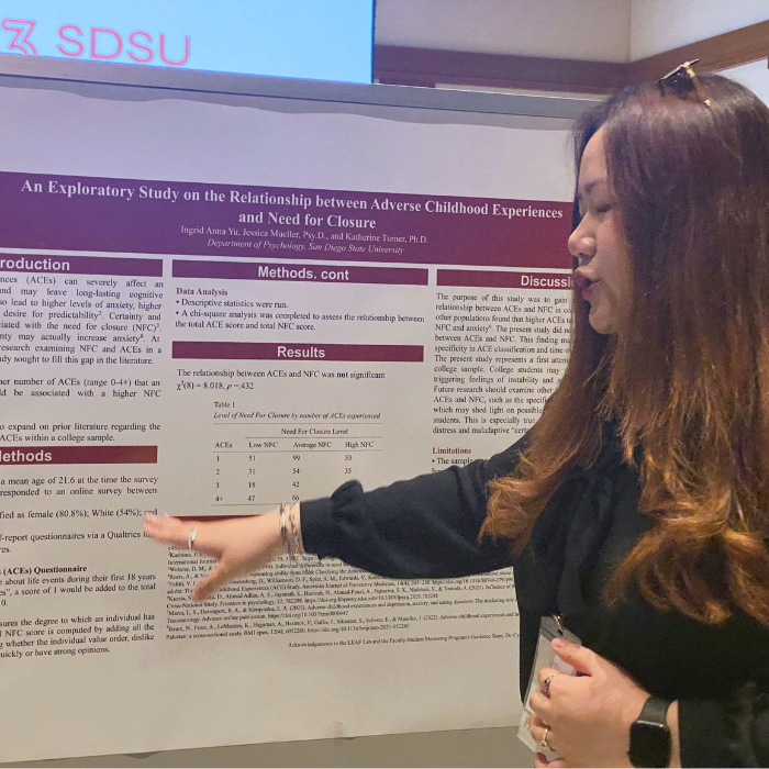 F-SMP scholar presenting research